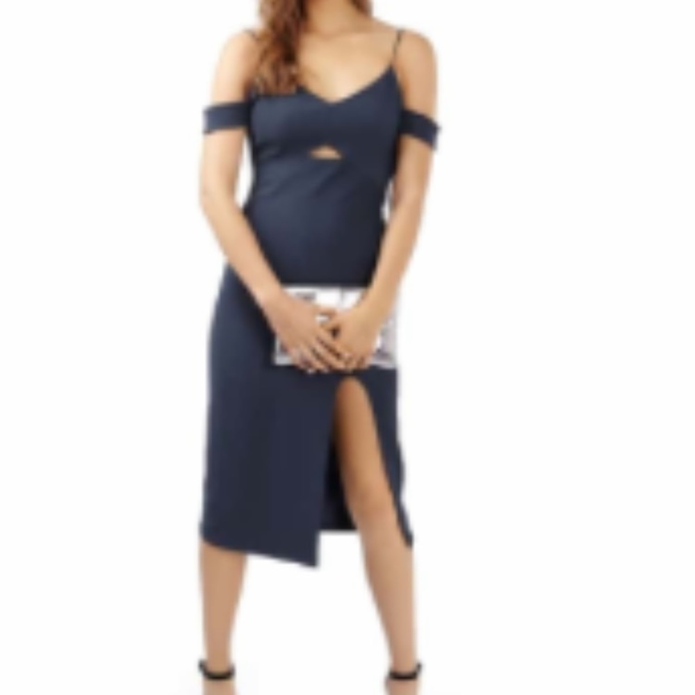 NWT Topshop Cold Shoulder Midi Dress